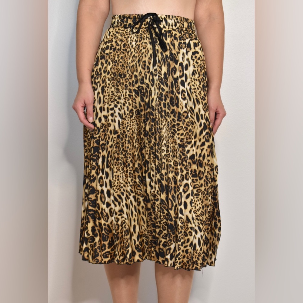 MIDI Leopard Print Skirt